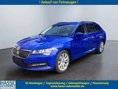 Brugt Skoda Superb Ambition 150 HK (110 kW) 2021 Blå Stationcar