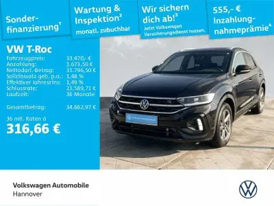 Gebraucht VW T-Roc R-line 150 PS (110 kW) 2024 Schwarz SUV