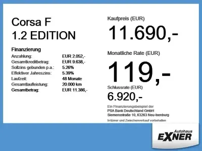 Gebraucht Opel Corsa Edition 75 PS (55 kW) 2023 Perl blau Kleinwagen