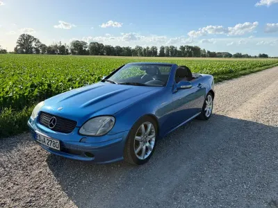 Gebraucht Mercedes SLK200 Edition 163 PS (119 kW) 2002 Blau Cabrio