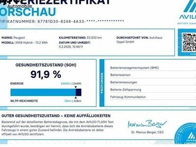 Gebraucht Peugeot 3008 Allure 225 PS (165 kW) 2022 Grau SUV