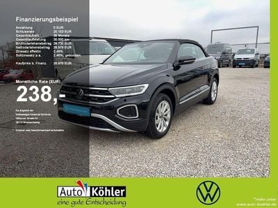 Gebraucht VW T-Roc Cabriolet Style 116 PS (85 kW) 2025 Schwarz Cabrio