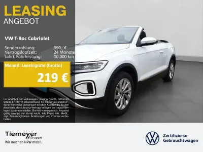 Gebraucht VW T-Roc Cabriolet Style 116 PS (85 kW) 2024 Weiß Cabrio