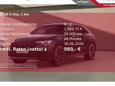 Nowe Audi Q8 Ambiente 490 KM (360 kW) 2026 Czarny SUV