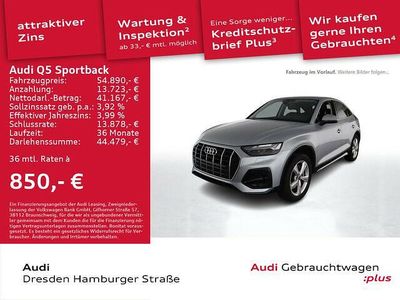 Gebraucht Audi Q5 Sportback Advanced Plus 299 PS (219 kW) 2024 Florettsilber metallic SUV