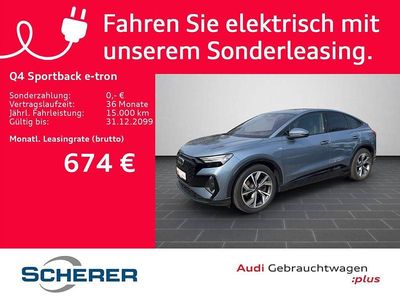 Gebraucht Audi Q4 Sportback e-tron Ambiente 219 kW (299 PS) 2022 Geysirblau metallic SUV