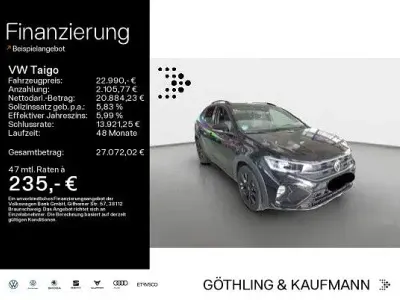 Gebraucht VW Taigo R-line 150 PS (110 kW) 2022 Schwarz SUV