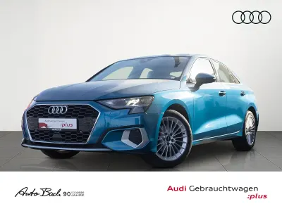 Brugt Audi A3 S-Line 110 HK (80 kW) 2022 Blå Sedan