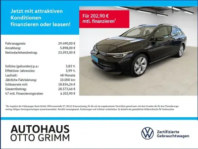 Gebraucht VW Golf VIII Goal 150 PS (110 kW) 2025 Schwarz Kombi