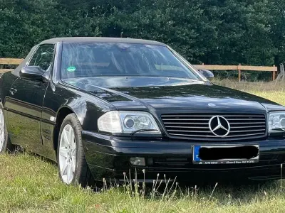 Gebraucht Mercedes SL320 224 PS (164 kW) 2001 Schwarz Cabrio