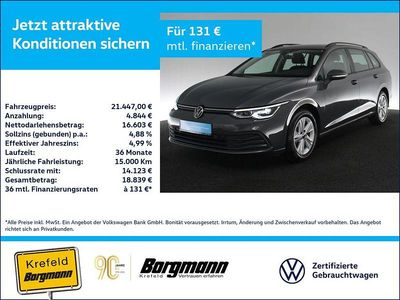 Gebraucht VW Golf VIII Life 150 PS (110 kW) 2023 Grau / delfingrau Limousine
