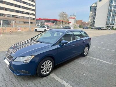 Usata Seat Leon ST Style 110 CV (80 kW) 2016 Blu Station wagon