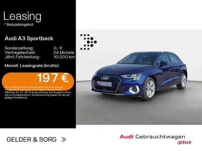 Gebraucht Audi A3 Advanced Plus 150 PS (110 kW) 2023 Navarrablau metallic Limousine