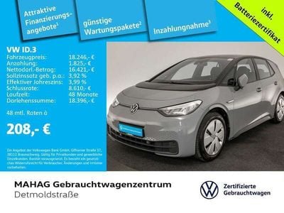 Gebraucht VW ID.3 Pure 110 kW (150 PS) 2021 Grau Kleinwagen