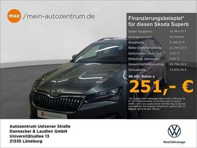 Gebraucht Skoda Superb Ambition 200 PS (147 kW) 2022 Graphitegrau Kombi
