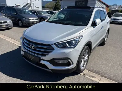 Second-hand Hyundai Santa Fe Premium 200 CP (147 kW) 2017 Argintiu SUV