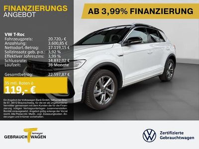 Gebraucht VW T-Roc R-line 110 PS (80 kW) 2023 Weiß SUV