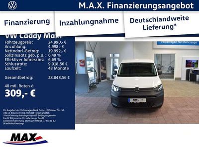 Neu VW Caddy 116 PS (85 kW) 2025 Candyweiß Van / Kleinbus