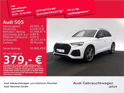Gebraucht Audi SQ5 Design 341 PS (250 kW) 2022 Gletscherweiß metallic SUV