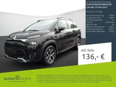 Gebraucht Citroën C3 Aircross Shine 110 PS (80 kW) 2022 Schwarz SUV