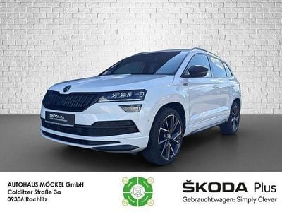 Gebraucht Skoda Karoq SportLine 190 PS (139 kW) 2021 Moonweiß perleffekt SUV