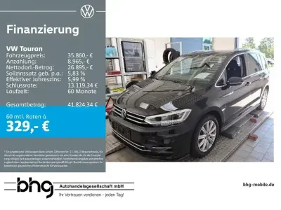 Gebraucht VW Touran Highline 150 PS (110 kW) 2026 Schwarz Van / Kleinbus