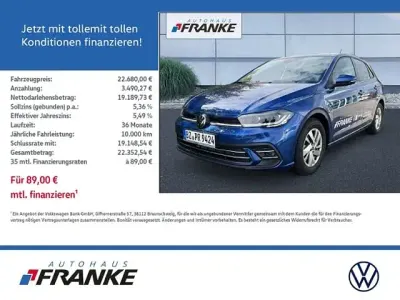 Gebraucht VW Polo Style 110 PS (80 kW) 2024 Blau Limousine