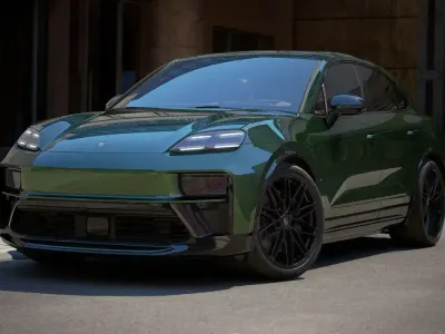Neu Porsche Macan Turbo 469 kW (639 PS) 2026 Grün SUV