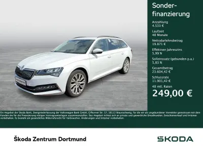 Brugt Skoda Superb 218 HK (160 kW) 2022 Hvid Stationcar