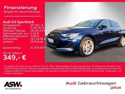 Gebraucht Audi A3 Advanced Plus 116 PS (85 kW) 2024 Navarrablau metallic Limousine