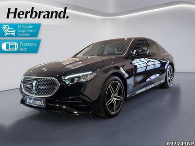 Gebraucht Mercedes E300 AMG 313 PS (230 kW) 2024 Metalliclack obsidianschwarz Limousine