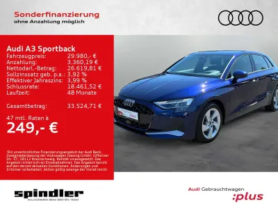 Gebraucht Audi A3 Advanced Plus 150 PS (110 kW) 2025 Navarrablau metallic Limousine