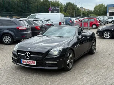 Gebraucht Mercedes SLK55 AMG AMG 421 PS (309 kW) 2015 Obsidianschwarz Cabrio