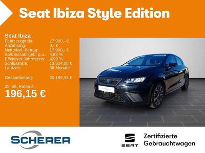 Gebraucht Seat Ibiza Style 116 PS (85 kW) 2024 Schwarz Limousine