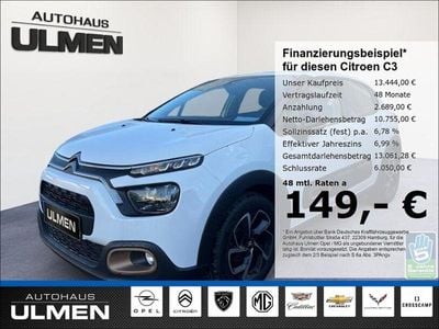 Weiss Gebraucht 2023 Citroën C3 PureTech Kleinwagen | 13.444 € (Fairer Preis)