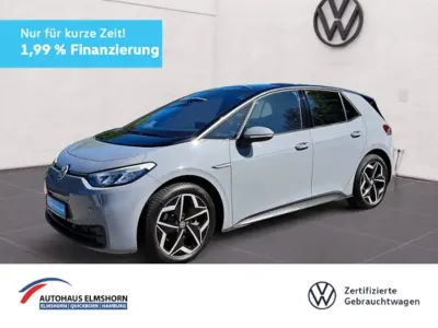 Gebraucht VW ID.3 Pure 110 kW (150 PS) 2022 Mondsteingrau schwarz Kleinwagen