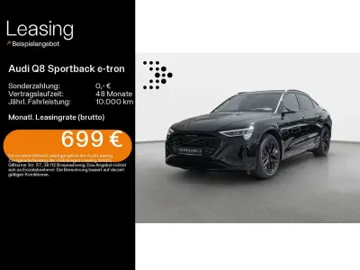 Gebraucht Audi Q8 Sportback e-tron S-Line 300 kW (408 PS) 2023 Schwarz SUV