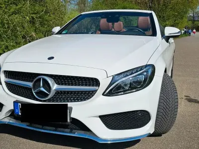Gebraucht Mercedes C200 AMG line 184 PS (135 kW) 2017 Weiß Cabrio