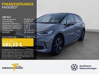 Gebraucht VW ID.3 Pro 150 kW (204 PS) 2023 Grau Kleinwagen