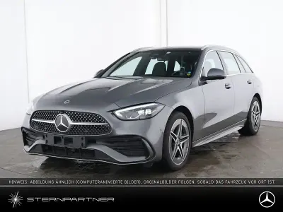 Gebraucht Mercedes C300e AMG line 313 PS (230 kW) 2024 Selenitgrau metallic Kombi