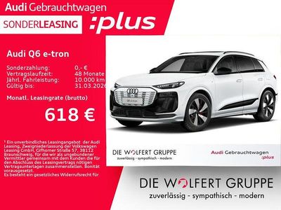 Gebraucht Audi Q6 e-tron S-Line 284 kW (387 PS) 2025 Gletscherweiß metallic SUV