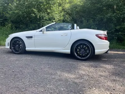 Gebraucht Mercedes SLK55 AMG AMG Edition 1 421 PS (309 kW) 2012 Weiß Cabrio
