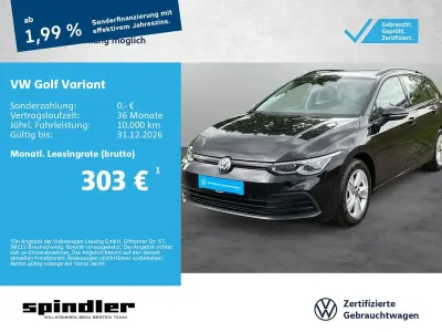 Gebraucht VW Golf VIII Life 150 PS (110 kW) 2022 Deep black perleffekt Kombi