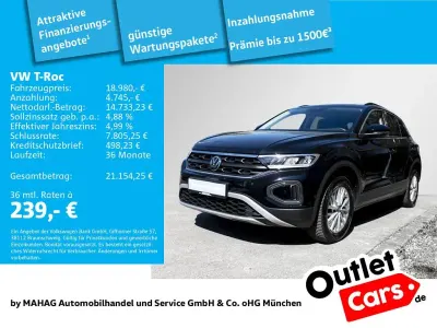 Gebraucht VW T-Roc Life 110 PS (80 kW) 2023 Schwarz SUV