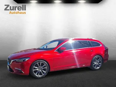 Begagnad Mazda 6 Sports-Line 192 HK (141 kW) 2018 Röd Kombi