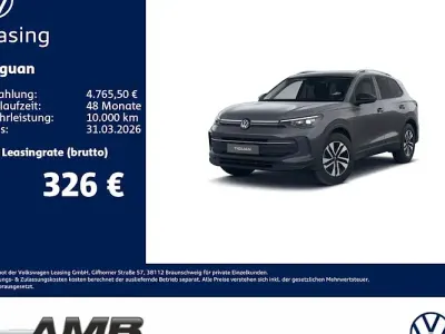 Ny VW Tiguan 131 HK (96 kW) 2025 Grå SUV