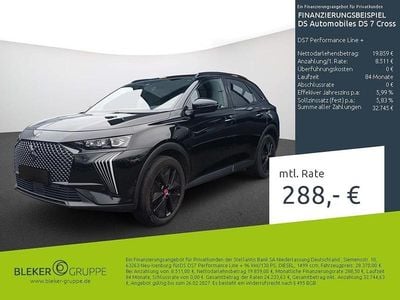 Gebraucht DS Automobiles DS7 Crossback Performance Line Plus 131 PS (96 kW) 2023 Schwarz SUV