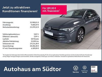 Gebraucht VW Golf VIII Goal 150 PS (110 kW) 2024 Delfingrau metallic Limousine