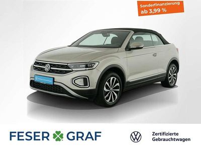 Gebraucht VW T-Roc Cabriolet Style 150 PS (110 kW) 2023 Ivory silver metallic schwarz Cabrio
