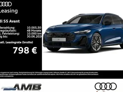 Neu Audi S5 Ambiente 367 PS (269 kW) 2026 Blau Kombi